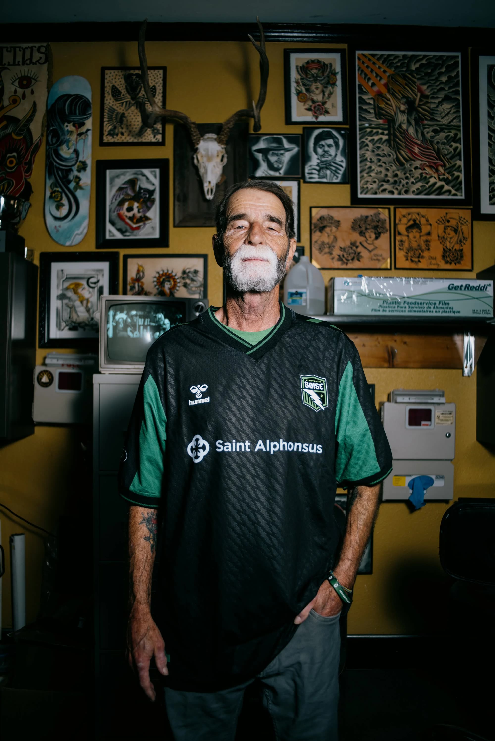 AC Boise kit reveal: The home kit · Tattoo parlor portrait