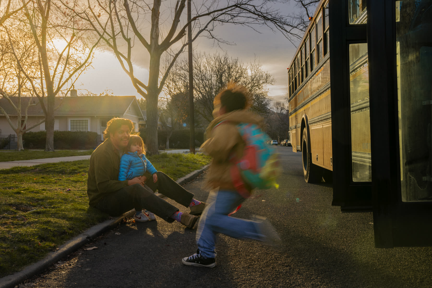 Boise Schools Good Neighbors stills: The morning bus
