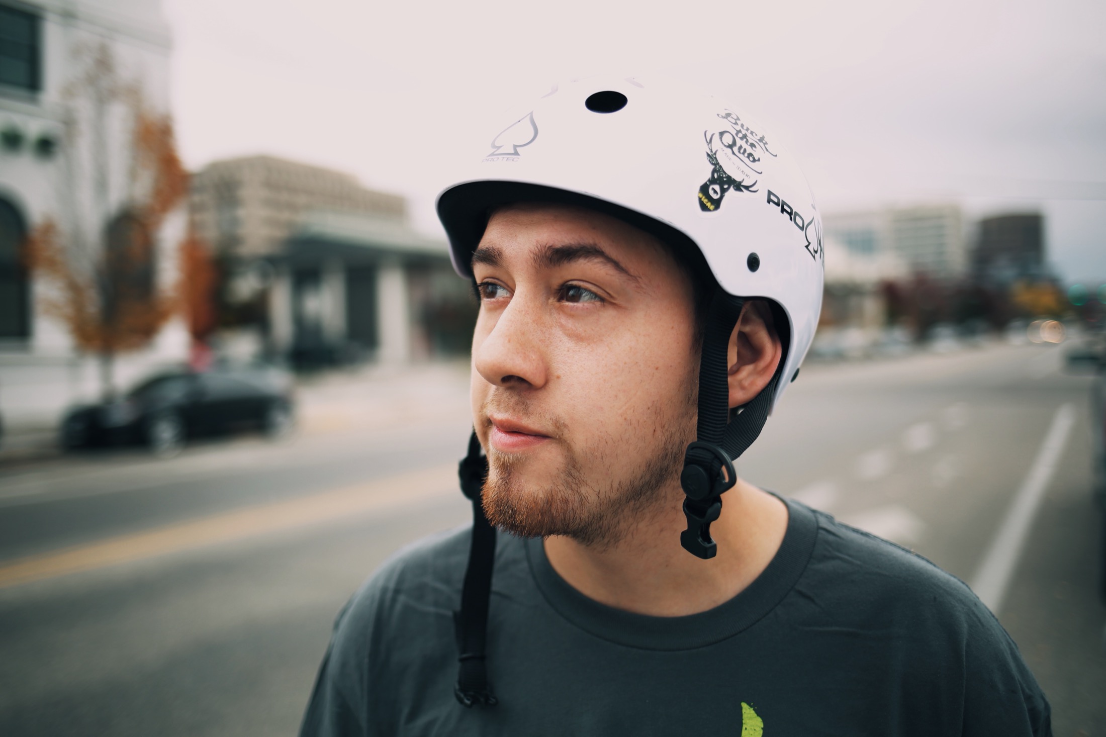Buck the Quo: In the helmet · On the street