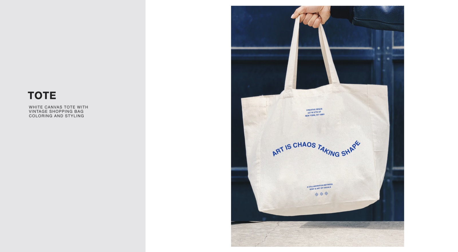 Apparel design: Line sheet · Tote