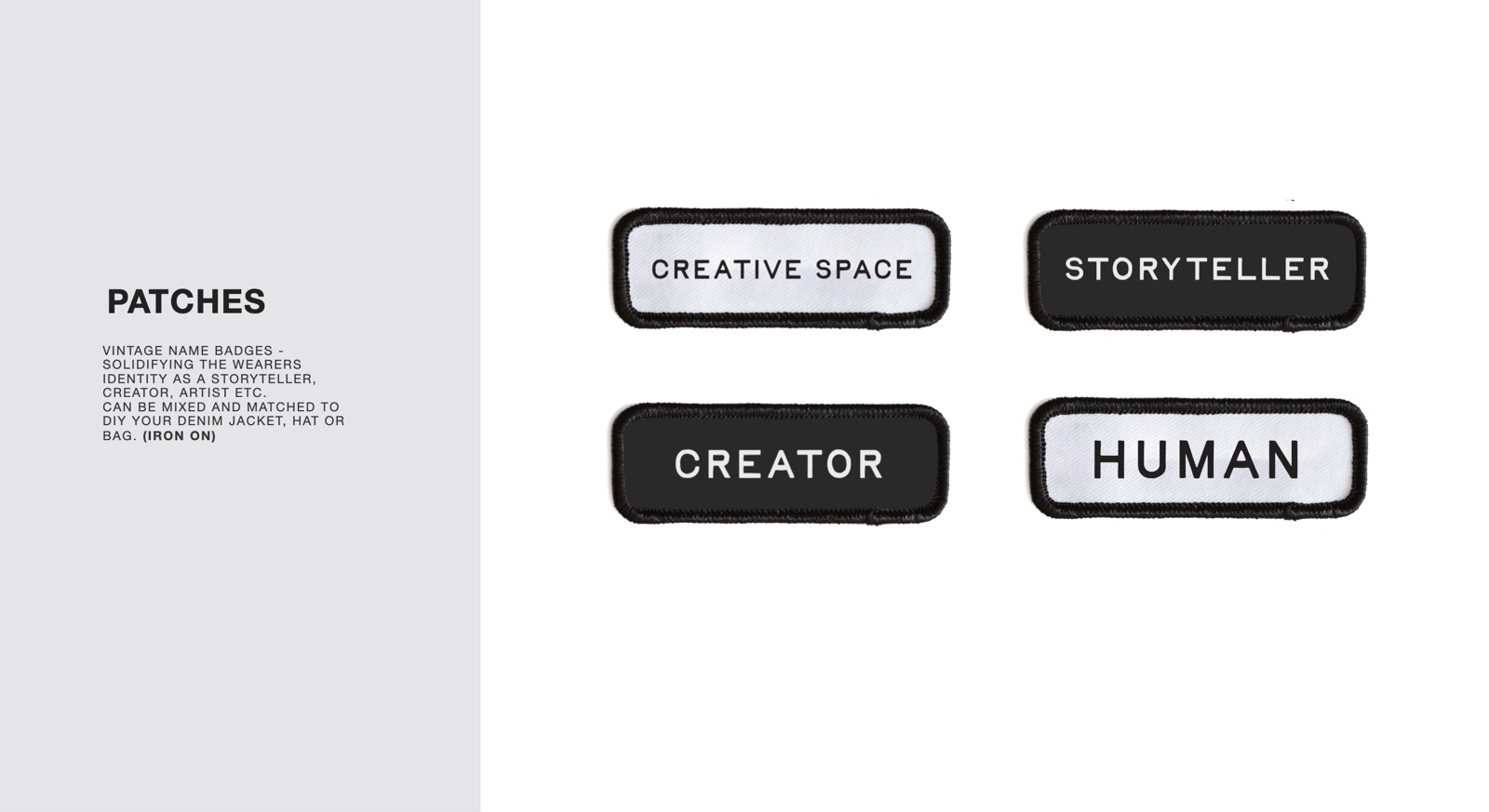 Apparel design: Line sheet · Patches