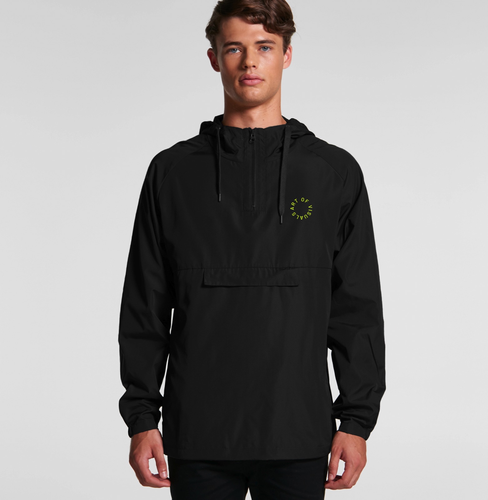 Apparel design: Art of Visuals · Anorak