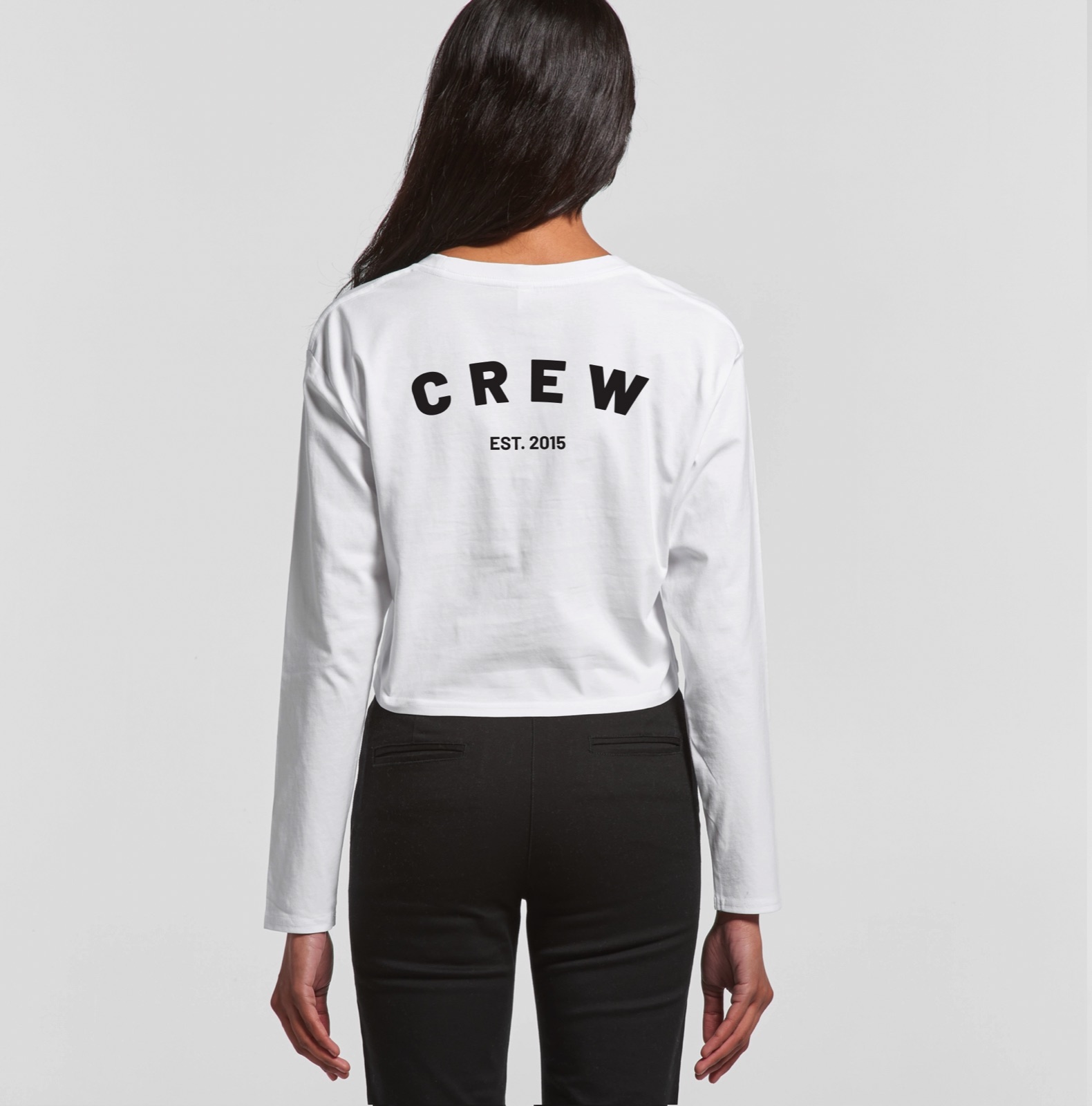 Apparel design: Art of Visuals · Crew crop, back