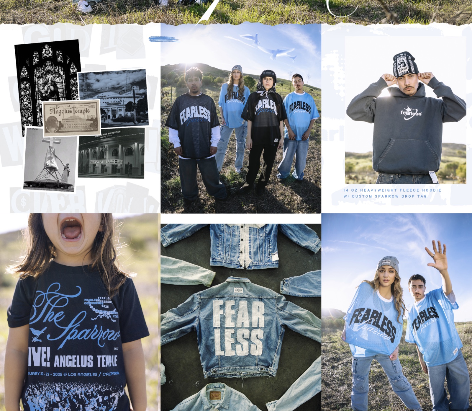 The Sparrow lookbook: Fearless denim, fleece, and drop tees