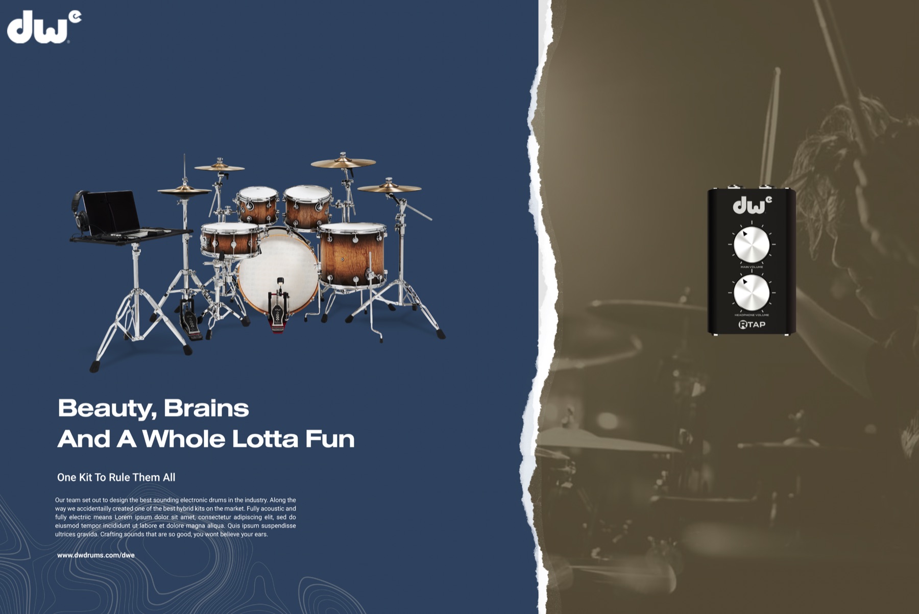 DWe campaign spread: Beauty, Brains And A Whole Lotta Fun