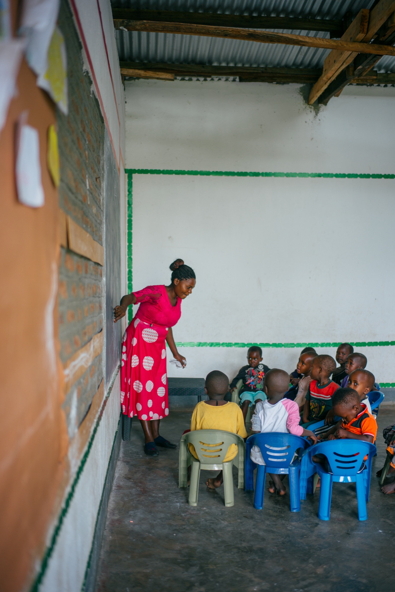 Giving side, Uganda: The classroom