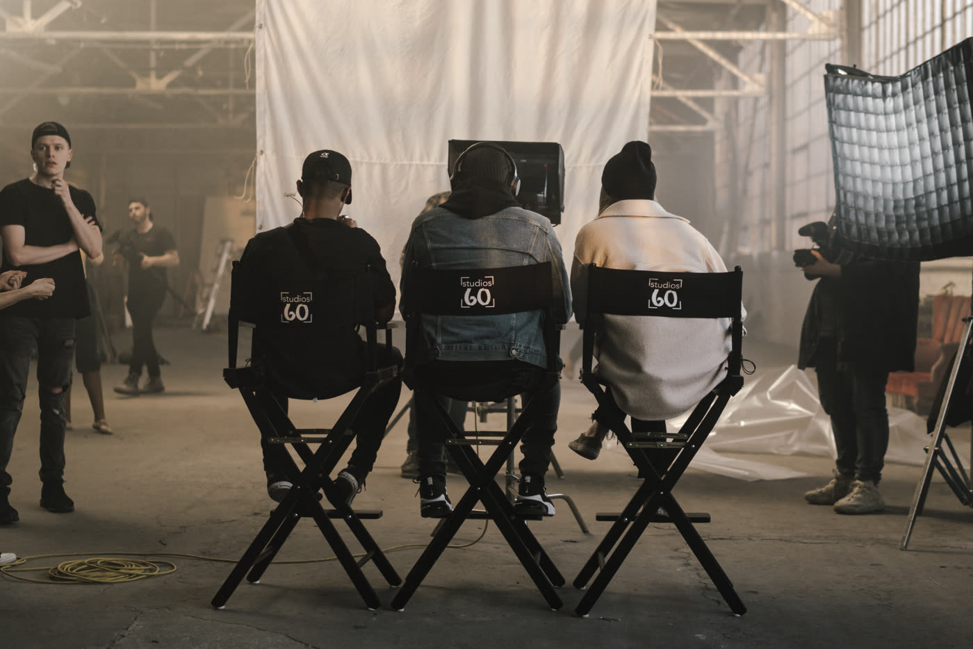 Directors chairs at video village