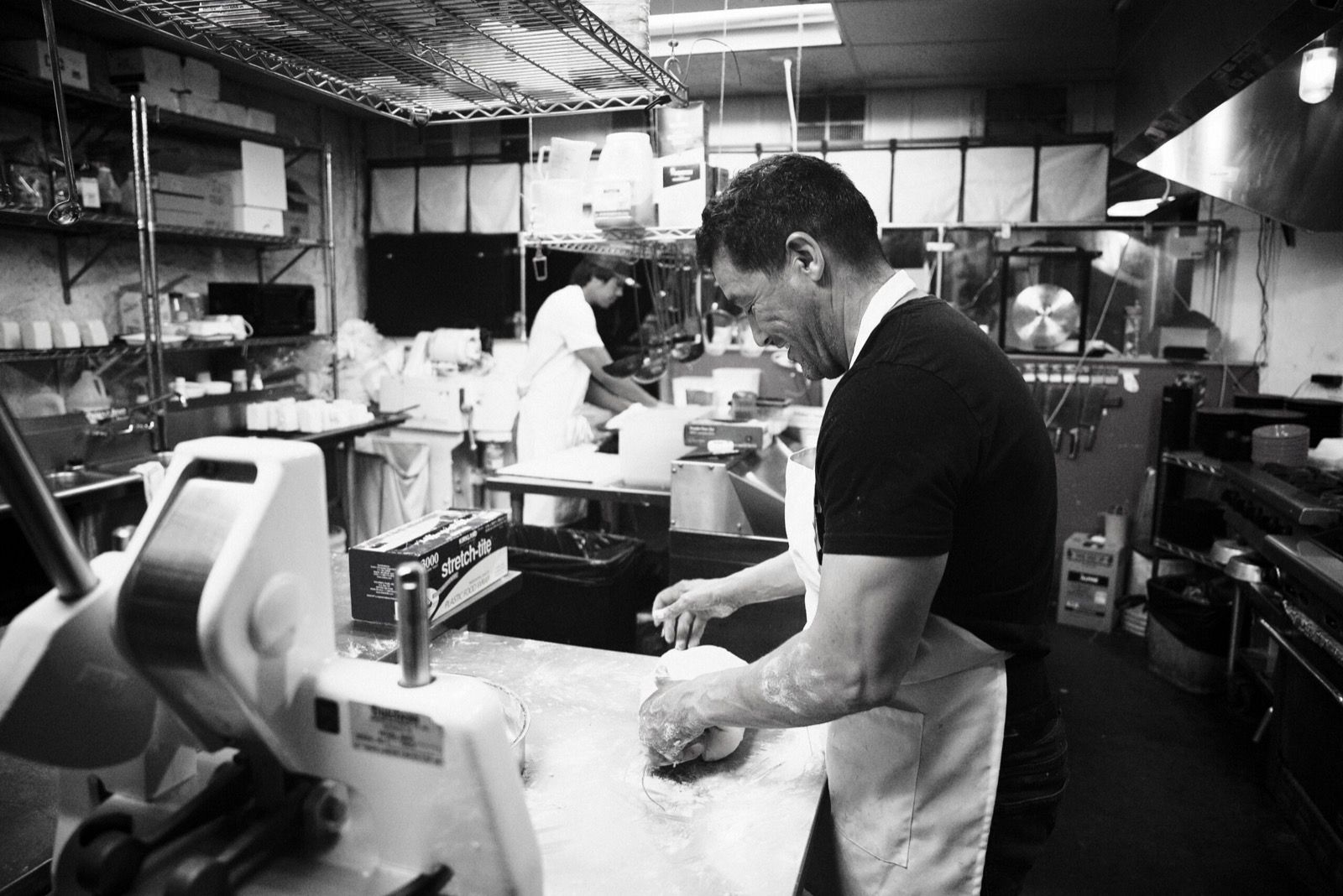 Waffle Me Up brand shoot: Working the dough