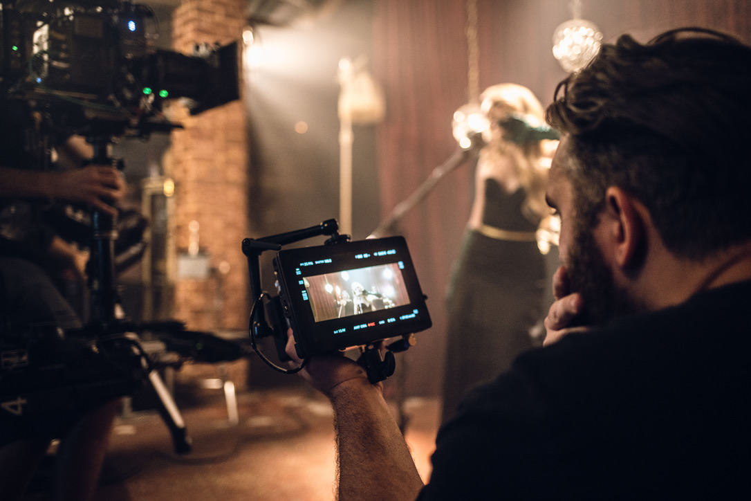On set: crew at work