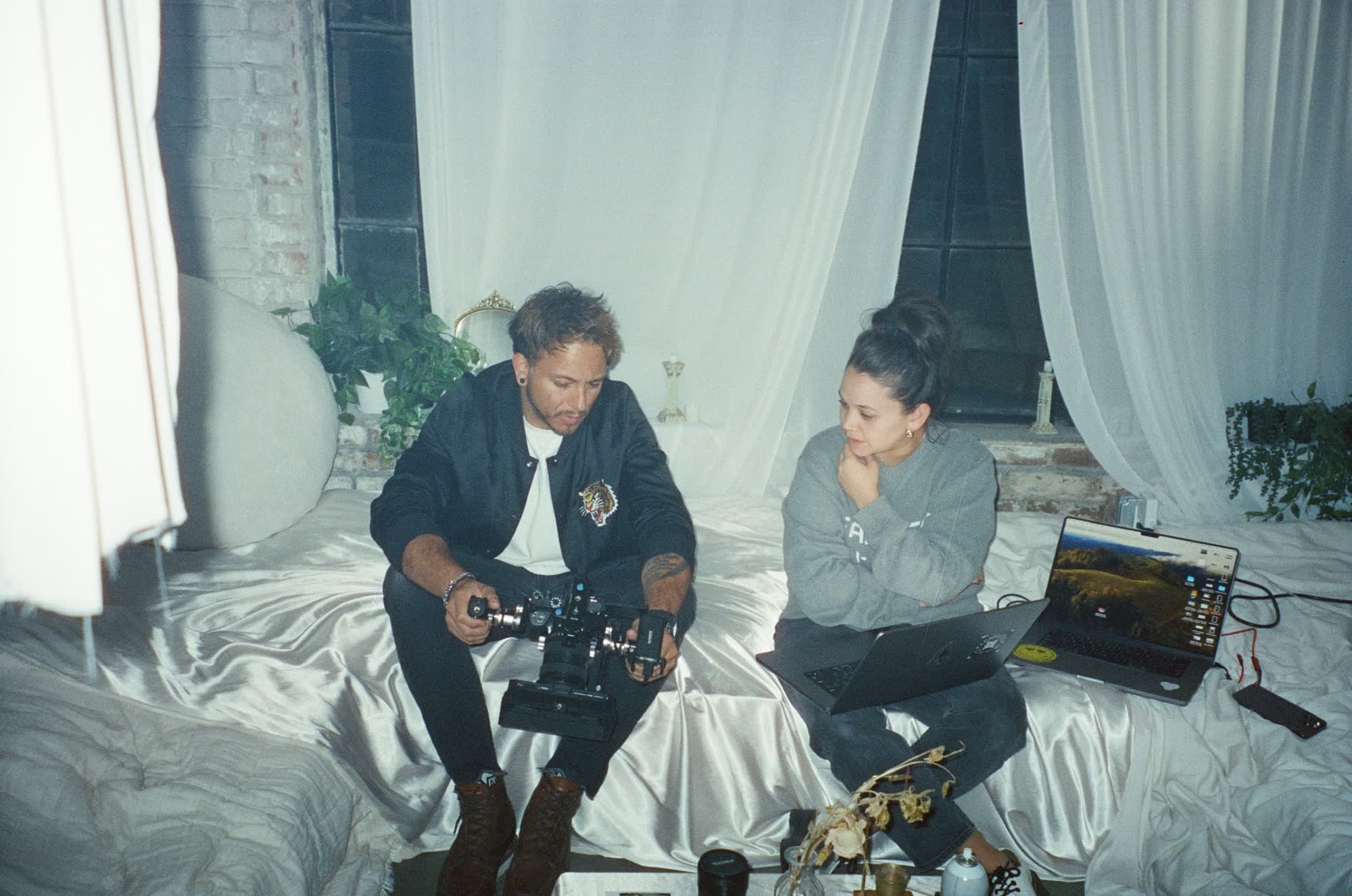On set: behind the scenes